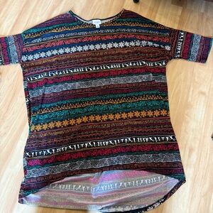 LuLaRoe Irma Tunic Top Size L Pre-Owned